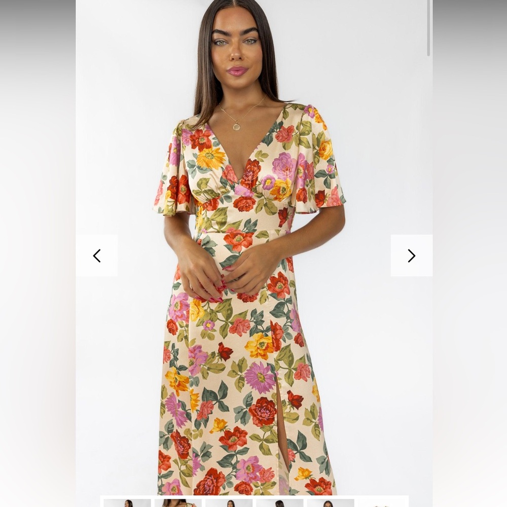 Floral V-Neck Wrap Dress